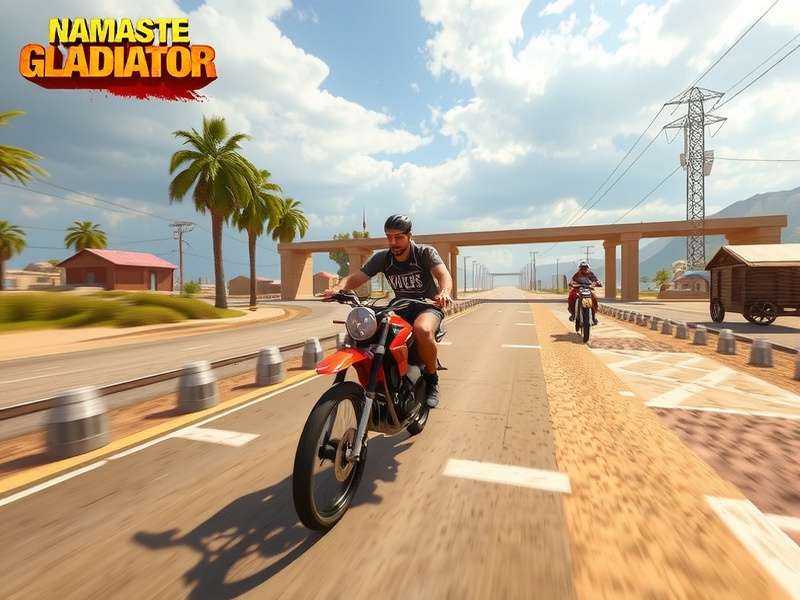 Namaste Cycling Gladiator Gameplay Scene
